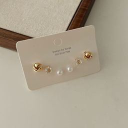 thumbnail for Set of 6! Shopkeeper super push! Exquisite suit Earrings Niche Design Sense Earrings for Women High-end Sense Earrings for Women
