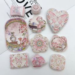 thumbnail for Through hole relief rococo style shaped ballpoint pen jewelry accessories mobile phone chain DIY jewelry mixed pot material