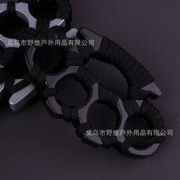 thumbnail for Self-Defense Finger Tiger Thickeneded Iron Fist Zinc Alloy High Hardness Iron Four-Finger Fighting Self-Defense Vehicle-Mounted Window-Breaking Fighting Anti-Wolf