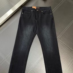 thumbnail for LP Men's Loro High-end Cotton Washed Slim Fit Straight Denim Pants have a soft and delicate feel