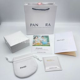 thumbnail for Panjia Dora embalagem de caixa de presente flagship store balcão embalagem de seis peças caixa de presente instruções originais embalagem de pano de polimento de prata