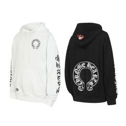 thumbnail for High version spot wholesale 24ss foreign trade trendy brand CH Crowling cotton terry men's and women's zipper hooded sweatshirt