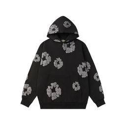 thumbnail for Fog Cross-Border Export Wholesale Kapok Sweatshirt and Sweatpants Set Foam Trendy American Street Hoodie