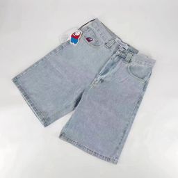 thumbnail for Y2K Big Boy Jeans Pants Hip Hop Cartoon Pattern Embroidery Loose Jeans Men&#039s Trendy