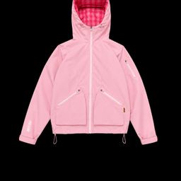 thumbnail for American Style Outdoor Reversible Pink Softshell Jacket, Multi-zipper Pocket Drawstring Hooded Waterproof Jacket, Supplied for Foreign Trade