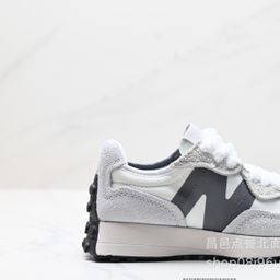 thumbnail for Men's shoes nb327 summer breathable mesh shoes thick-soled dad shoes foreign trade casual sea salt ancestor gray sports running shoes