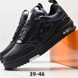 thumbnail for New L Four-Leaf Clover European Style Black Mesh Diamond Sports High Luxury Shoes for Men and Women, Thick-Soled Height-Increasing Shoes, V Loafers