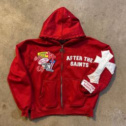 thumbnail for 欧美跨境新款秋Y2K套装美式宽松连帽衫外套卫衣休闲直筒长裤现货