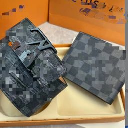 thumbnail for Men's lazy belt boutique gift box belt business suit buckle belt youth casual smooth buckle