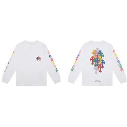 thumbnail for [All Departments] Chrome Heart Rock Long-Sleeve T-shirt Pure Cotton Light Luxury Embroidery Long-term Supply