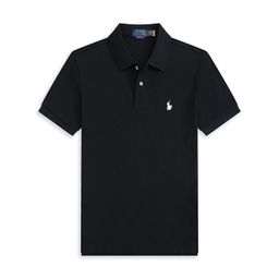 thumbnail for Foreign Trade Raff Polo Shirt Short-Sleeved Summer Lapel Business Polo Shirt Men&#039s Pony Logo Rl Embroider Trendy Brand T-Shirt