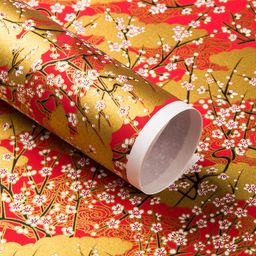 thumbnail for New Year's Spring Festival hot stamping friend Zen paper Tang paper national style big red festive wedding gift book cover wrapping paper waist sealing paper