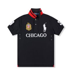 thumbnail for Summer Large Size Men's Casual Breathable Short-Sleeve Polo Shirt with Embroidered Logo, Pure Cotton, Turn-Down Collar, City Style