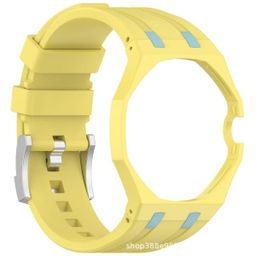 thumbnail for Suitable for Ap Swatch Co-Branded Watch Case, Bio-Ceramic Love Pen, Swatch Integrated Liquid Silicone Strap, in Stock