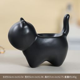 thumbnail for Cross-border ceramic kitten jewelry plate ring holder cute kitten ornaments home decoration knick-knack for girlfriend