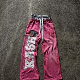 thumbnail for European and American High Street Trendy Pants High Street Ins Trendy Brand Men's and Women's Loose Casual Straight American Printed Pants 2025