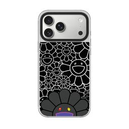 thumbnail for C+ collaboration with Takashi Murakami, iPhone 17PM 16 15 14, Apple phone case, silver-plated silver mirror, magnetic magnet, internet celebrity