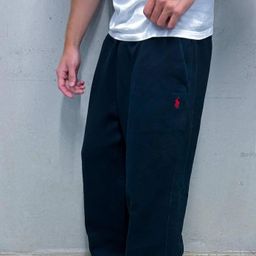 thumbnail for Cross-border European and American retro Y2K street trend hip hop casual elastic waist zipper loose solid color sports casual pants