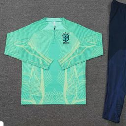 thumbnail for 23-24-24 Paris Real Madrid Pre-match Training Clothes Half-pull suit Jersey Sports Football Clothes