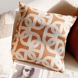 thumbnail for French Forest Brown Maillard Ins High-class Pillow Sofa Pillow-like Bay Window Cushion Pillow Case with Core