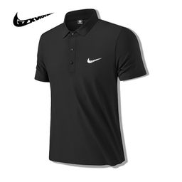 thumbnail for 2024 Summer New Men's Ice Silk Mise Outdoor Breathable Quick-drying Crewneck High Quality Business Lel Polo Shirt