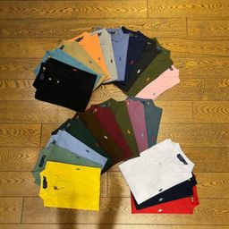 thumbnail for The high version can be scanned with a raff pony label cotton couple men's and women's short-sleeved sunscreen polo shirt embroidered T-shirt classic