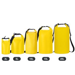 thumbnail for Outdoor Rafting Waterproof Bucket Bag with Customized Logo, Dry and Wet Separation Beach Bag, Pvc Waterproof Camping and River Tracing Waterproof Bag