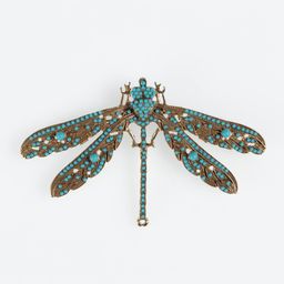 thumbnail for Retro high-end European and American court simple personality niche design copper alloy gold plated versatile women's commuter brooch