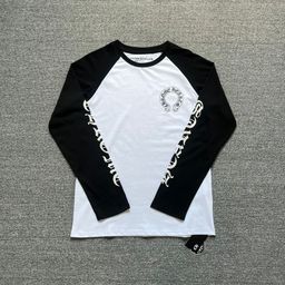 thumbnail for [All Departments] Chrome Heart Rock Long-Sleeve T-shirt Pure Cotton Light Luxury Embroidery Long-term Supply