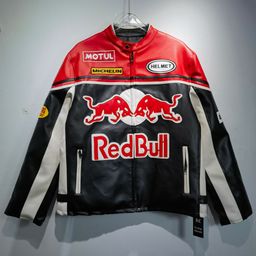 thumbnail for 2024 European and American Foreign Trade Baseball Suit Toronto Raptors Embroidered pu Leather Sleeve Stitching Cotton Jacket Jacket for Men and Women