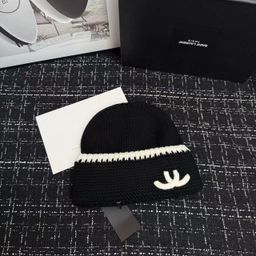 thumbnail for Hats, women's autumn and winter beanies, warm and windproof cold hats, versatile alphabet knit hats, outdoor fashion premium hoods