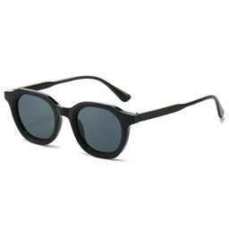 thumbnail for Amazon's Popular Oval Sunglasses, European and American Retro Simple Style, Versatile Round Fashion Sunglasses for Men and Women