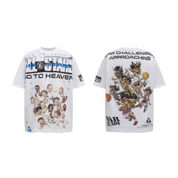 thumbnail for 2023 summer new European and American fashion brand men's and women's loose pullover short sleeve T-shirt youth leisure tee