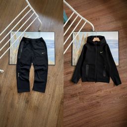 thumbnail for Nocta Co-Branded Asian Version Logo Printed Sports Casual Sweatshirt Cardigan Jacket Pants Suit Couple Style