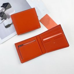thumbnail for Foreign Trade H Family Stitched Men's Fold Wallet Genuine Leather Card Pouch Multi-Card Slot ID Zipper Coin Purse Casual Vintage