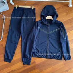 thumbnail for Spring Fall 2024 Casual Sports Cotton Air Layer Hooded Zip Cardigan Men's Jacket 490 Coat