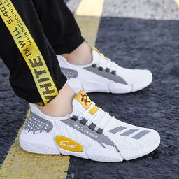 thumbnail for Zapatos de hombre Comercio exterior zapatilla de deporte casual moda coreana moda correr ligero suave inferior estudiante Zapatos de trabajo entrega