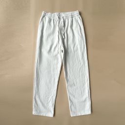 thumbnail for Calças de linho masculinas verão algodão e calças de linho meninos fino estilo coreano versátil em linha reta calças de nove pontos calças casuais estudantes
