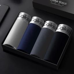 thumbnail for Men's Underwear Pure Cotton Boxer Briefs Boxer Briefs Trendy Comfortable Breathable Sexy Shorts for Young and Middle-Aged Students