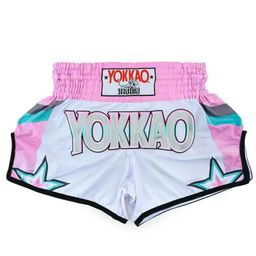thumbnail for YOKKAO Thai Boxing Shorts Free Fight Fighting Training Pants MMA Sports Fitness Boxing Martial Arts Shorts Cross Border