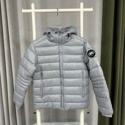 thumbnail for Cross-Border Export Large Goose Cotton Jacket for Men and Women, Warm Pure Color Hooded Logo Cotton Jacket Cypress Series Jacket