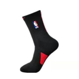 thumbnail for Embroidered NBA Basketball Socks Towel Bottom Medium Barrel Long Barrel Training Actual Combat American Wear-resistant Non-slip Sweat Absorbing Sports Socks