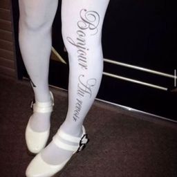 thumbnail for Sexy Stockings Printed Socks Women's Sweet Cool Japanese Mid-Leg Socks Over the Knee Socks Four Seasons JK Socks Thin Style