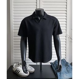 thumbnail for American seagull collar polo shirt short sleeve men's summer high-end deconstruction design T-shirt boxy fit shirt