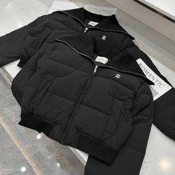 thumbnail for [In Stock] MIU Series Solid Color Woolen Collar Navy Collar Short Waist-Cinching Down Jacket for Women
