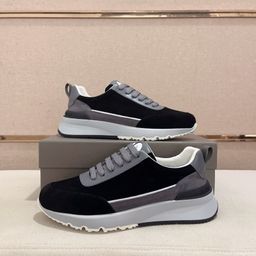 thumbnail for Foreign trade new men's European breathable sneakers comfortable and versatile trendy casual shoes fashion men's shoes leather