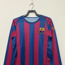 thumbnail for 复古retro 球迷版巴萨巴塞罗那 短袖球衣足球fan football jersey