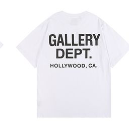 thumbnail for Gallery dept trendy letter print color retro loose summer casual loose men&#039s and women&#039s short-sleeved T-shirt