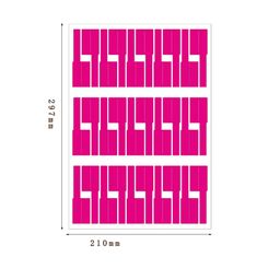 thumbnail for Production and processing A4 color wire sticker printable waterproof tear-resistant wire P-shaped cable label