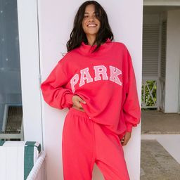 thumbnail for 26 Early Autumn New North American Niche PK Classic Letter Appliqué Embroidered High Neck Stand Neck Loose Women's Sweatshirt